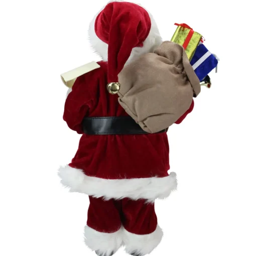 Outlet 16" African American Santa Claus with Naughty or Nice List Christmas Figure Santa Claus