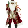 Best 24" African American Santa Claus with Gift Bag Christmas Figure Santa Claus