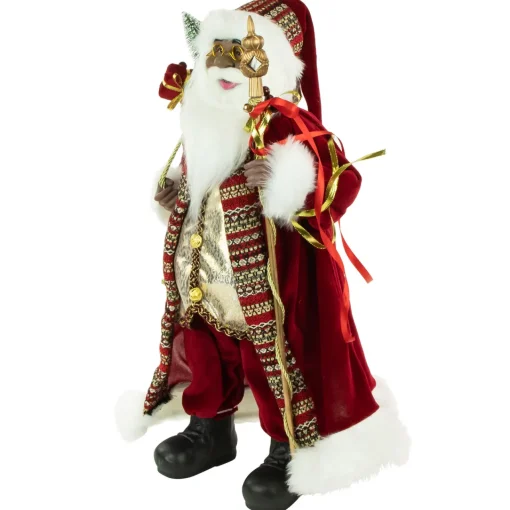 Best 24" African American Santa Claus with Gift Bag Christmas Figure Santa Claus