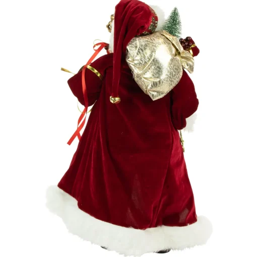 Best 24" African American Santa Claus with Gift Bag Christmas Figure Santa Claus