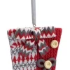 Discount 3.25" Alpine Chic Red, White and Gray Knit Style Gift Box Christmas Ornament Novelty