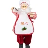 Sale 24" Animated and Musical Chef Santa Claus With Hot Cocoa and Cookie Christmas Figure Santa Claus