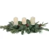 Discount 32" Artificial Mixed Pine and Pine Cones Christmas Candle Holder Centerpiece Candle Holders