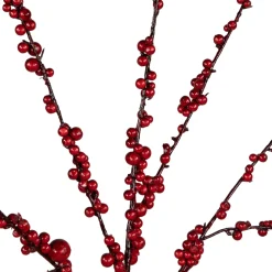 Clearance 5' Artificial Red Berry Christmas Twig Tree, Unlit Twig & Birch