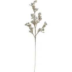 Best 30" Artificial White and Champagne Gold Beaded Twig Christmas Spray Sprays, Picks & Branches