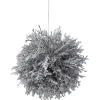 Best 7" Artificial White Frosted Round Twig Christmas Ornament Glass|Ball Ornaments