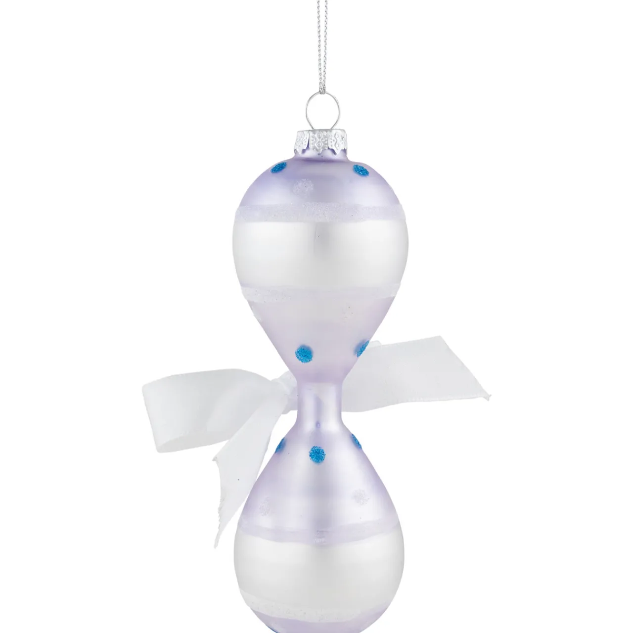 5" Baby Boy's First Christmas 2023 Glass Ornament New Baby