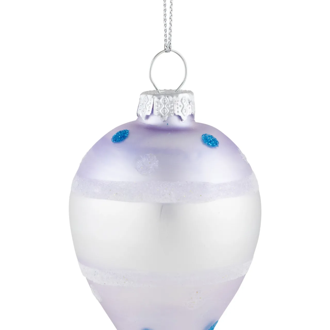 5" Baby Boy's First Christmas 2023 Glass Ornament New Baby