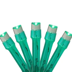 Sale 20 Battery Operated Green LED Wide Angle Christmas Lights - 6.25 ft Green Wire Incandescent