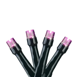 Online 20 Battery Operated Pink LED Christmas Micro Light Set - 7.25 ft Green Wire Fairys