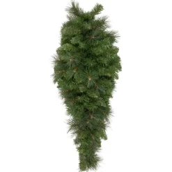 Online 32" Beaver Pine Artificial Christmas Teardrop Swag, Unlit Unlit Swags