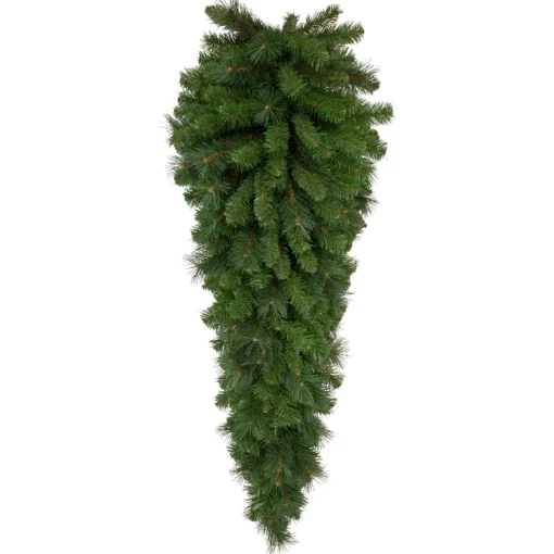 Outlet 48" Beaver Pine Artificial Christmas Teardrop Swag, Unlit Unlit Swags