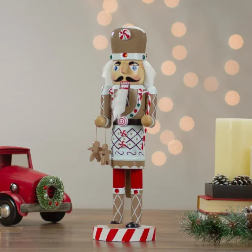 Sale 14" Beige and Red Gingerbread Chef Christmas Nutcracker Nutcrackers