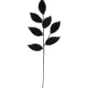 Best 26" Black and Silver Sequin Leaves Christmas Spray Sprays, Picks & Branches