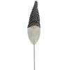 Discount 12.5" Black and White Tweed Santa Gnome Head Christmas Pick Sprays, Picks & Branches