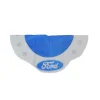Sale 45.5" Blue and White Ford Scalloped Christmas Tree Skirt Cloth|Metal