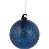 Hot 4.75" Blue Clear Glass Christmas Ball Ornament Glass|Ball Ornaments