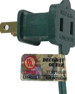 Outlet 25 Blue Transparent C9 Christmas Lights - 24 ft Green Wire C7 & C9 Lights
