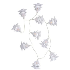 Best 10 B/O LED Warm White Christmas Tree with Deer Lights - 3' Clear Wire Battery Operated