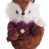 Clearance 9" Brown and White Mr. Fox Wearing Knit Sweater Christmas Decoration Animals