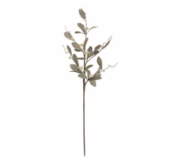 Outlet 30" Brown Glittered Artificial Mistletoe Floral Christmas Spray Sprays, Picks & Branches