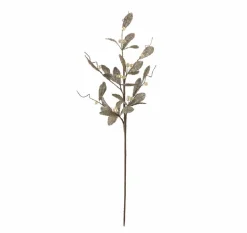Outlet 30" Brown Glittered Artificial Mistletoe Floral Christmas Spray Sprays, Picks & Branches