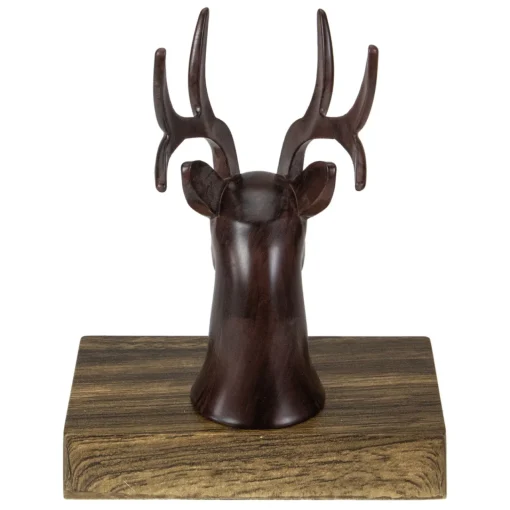 Best 7.5" Brown Marbled Buck Deer Head Christmas Stocking Holder Stocking Holders