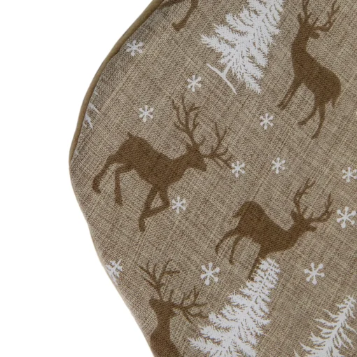 Best 20" Brown Reindeer Christmas Stocking with Faux Fur Cuff Stockings