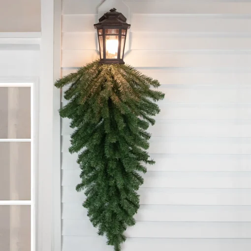 Best 60" Canadian Pine Artificial Christmas Teardrop Swag - Unlit Unlit Swags
