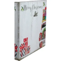 Sale 10" Car and Gifts Merry Christmas Canvas Wall Art with Photo Clip Wall
