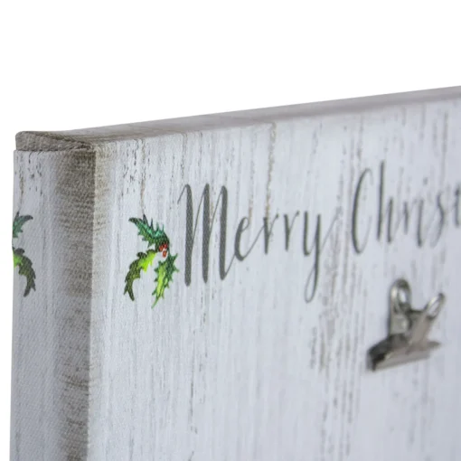 Sale 10" Car and Gifts Merry Christmas Canvas Wall Art with Photo Clip Wall