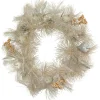 Best 24" Champagne Gold Apple and Pine Needle Artificial Christmas Wreath - Unlit Unlit