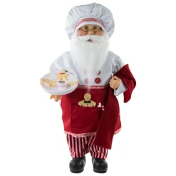 Sale 16" Chef Santa with Cookies and Napkin Christmas Figure Santa Claus