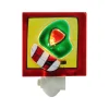 Outlet 3.5" Christmas Traditions Red and White Striped Green Holiday Mitten Night Light Night Lights