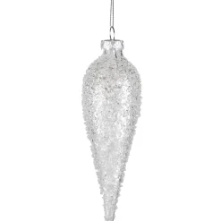 Sale 6.25" Clear Glass Winter Icicle Ornament Icicles|Snowflakes