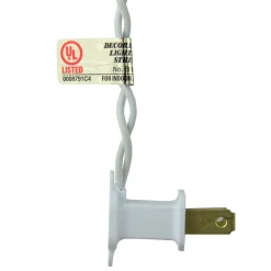 Best 300 Clear Mini Icicle Christmas Lights - 8.5' White Wire Icicles