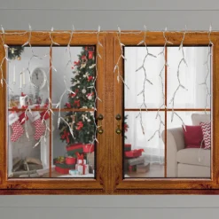 Best 300 Count Clear Mini Icicle Christmas Lights - White Wire Icicles