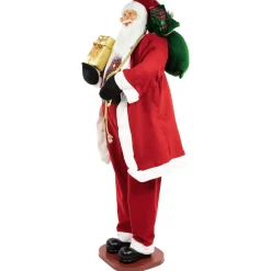 Outlet 72" Country Santa Claus Standing Christmas Figure Santa Claus