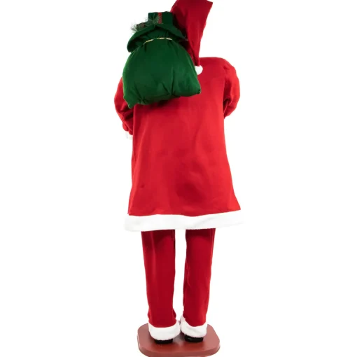 Outlet 72" Country Santa Claus Standing Christmas Figure Santa Claus