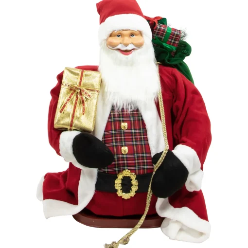Outlet 72" Country Santa Claus Standing Christmas Figure Santa Claus