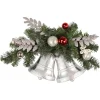 Hot 18" Decorated Green Pine Artificial Christmas Swag with Bells Unlit Swags