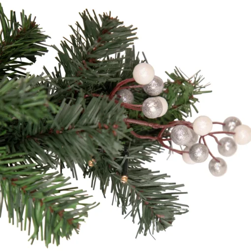 Hot 18" Decorated Green Pine Artificial Christmas Swag with Bells Unlit Swags