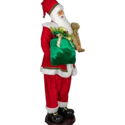 Sale 5' Deluxe Traditional Animated and Musical Dancing Santa Claus Christmas Figure Santa Claus