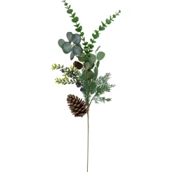 Outlet 32" Eucalyptus, Pinecones and Blueberries Artificial Pine Christmas Spray Sprays, Picks & Branches