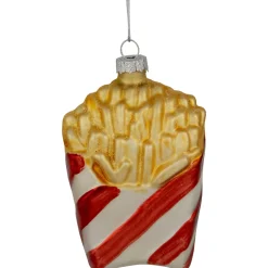 Hot 4" Fast Food French Fries Glass Christmas Ornament Food & Beverage