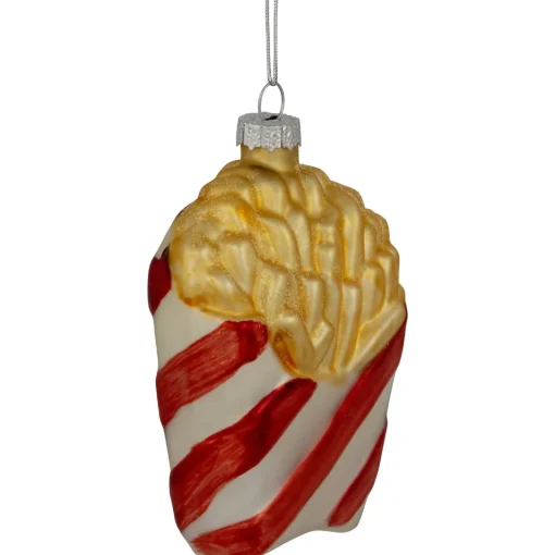 Hot 4" Fast Food French Fries Glass Christmas Ornament Food & Beverage