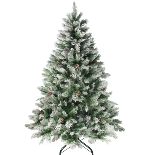 Outlet 7' Flocked Angel Pine Artificial Christmas Tree - Unlit Flocked