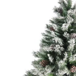 Outlet 7' Flocked Angel Pine Artificial Christmas Tree - Unlit Flocked