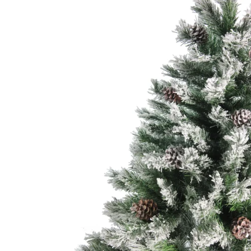 Outlet 7' Flocked Angel Pine Artificial Christmas Tree - Unlit Flocked
