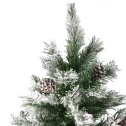 Outlet 7' Flocked Angel Pine Artificial Christmas Tree - Unlit Flocked